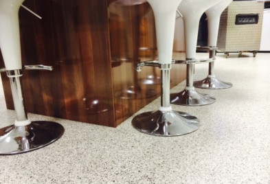 Decorative 2-3mm 'one day' rapid curing Epoxy Flake system. 1